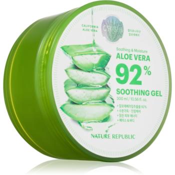 NATURE REPUBLIC Soothing & Moisture Aloe Vera 92% Soothing Gel upokojujúci hydratačný gél pre citlivú pokožku 300 ml