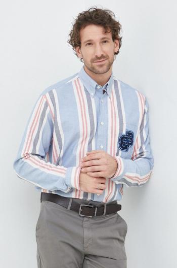 Bavlnená košeľa BOSS BOSS ORANGE pánska, regular, s golierom button-down