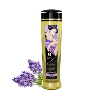 SHUNGA Masážny olej Erotic Massage Oil Sensation Lavender 240 ml