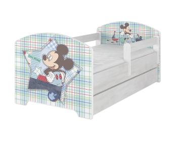 Detská posteľ Ourbaby Blue Mickey Mouse mix farieb 160x80 cm