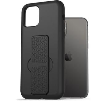 AlzaGuard Liquid Silicone Case with Stand pre iPhone 11 Pro čierny (AGD-PCSS0005B)