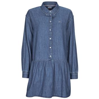 Tommy Jeans  TJW CHAMBRAY SHIRT DRESS  Krátke šaty Modrá