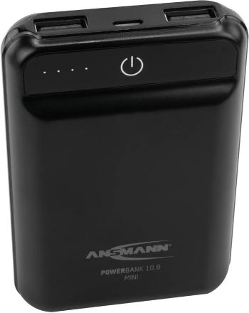 Ansmann PB10.8 mini powerbanka 10000 mAh #####Smart IC Li-Pol microUSB čierna #####Statusanzeige