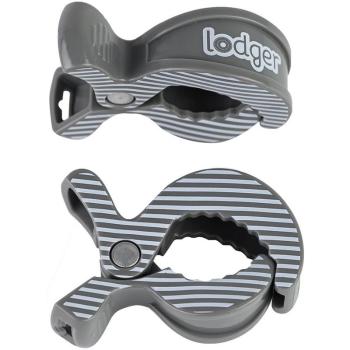 Lodger Swaddle Clip multifunkčná spona Carbon Stripe 2 ks