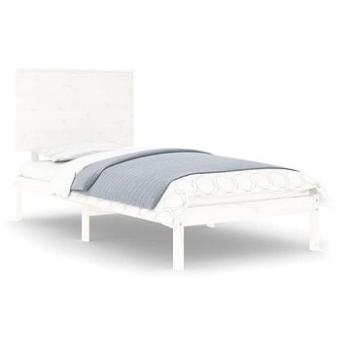 Rám postele biely masívna borovica 100 × 200 cm, 3104794