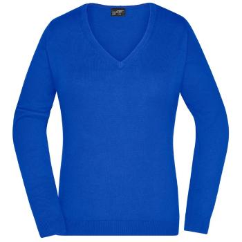 James & Nicholson Dámsky bavlnený sveter JN658 - Kráľovská modrá | XL