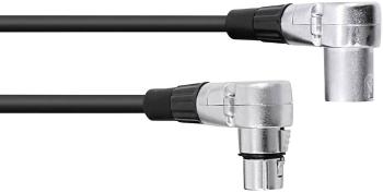 Omnitronic 30220630 XLR prepojovací kábel [1x XLR zástrčka 3pólová - 1x XLR zásuvka 3pólová] 1.50 m čierna