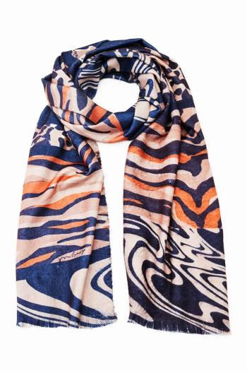 Šál Desigual 23WAIA36 ACCESSORIES FABRIC LONG SCARF dámsky, vzorovaný