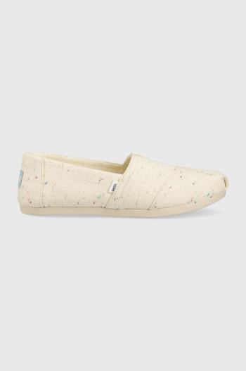 Espadrilky Toms Alpargata béžová farba, 10019657