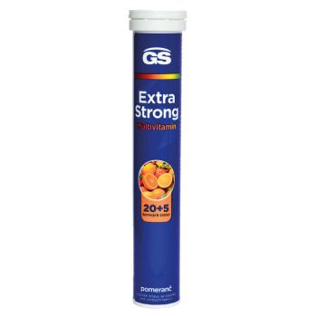 GS Extra strong multivitamín pomaranč 20 + 5 šumivých tabliet