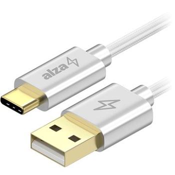 AlzaPower AluCore Charge 2.0 USB-C 1 m biely (APW-CBTC2010S)