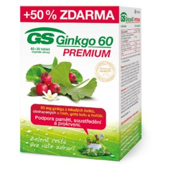 GS Ginkgo 60 Premium 60+30 tabliet ZADARMO