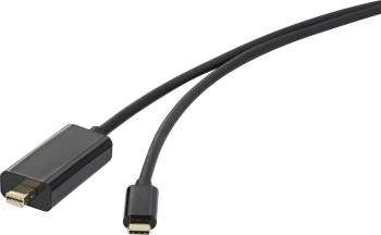 Renkforce USB-C™ / Mini-DisplayPort káblový adaptér #####USB-C™ Stecker, #####Mini DisplayPort Stecker 5.00 m čierna RF-