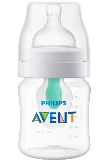 Avent dojčenská fľaša AntiColic s ventilom Airfree transparentná 125 ml