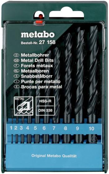 Metabo 627158000  sada špirálových vrtákov do kovu 10-dielna      10 ks