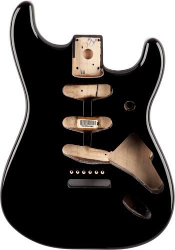 Fender Stratocaster Black Gitarové telo