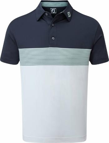 Footjoy Colour Block Pique Navy/White/Sage XL