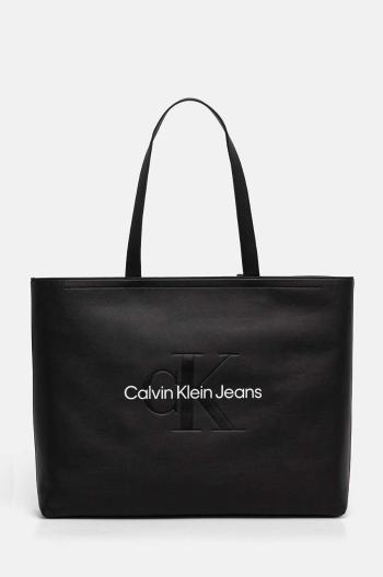 Kabelka Calvin Klein Jeans čierna farba, K60K612222