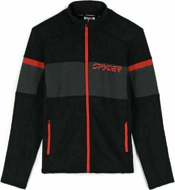 Spyder Speed Full Zip Mens Fleece Jacket Black/Volcano L