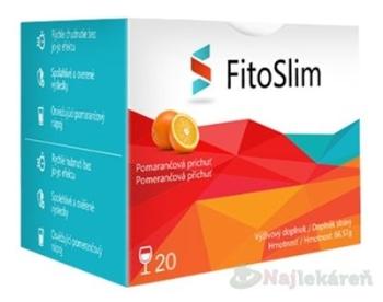 FitoSlim Štíhla línia s práškom na prípravu nápoja pomaranč 20 vrecúšok