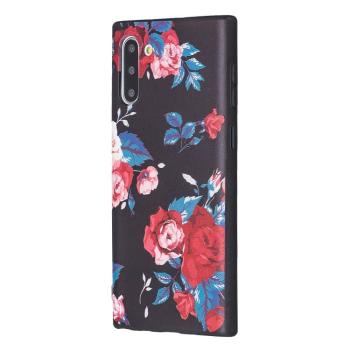 ART TPU Ochranný kryt Samsung Galaxy Note 10 RED FLOWER