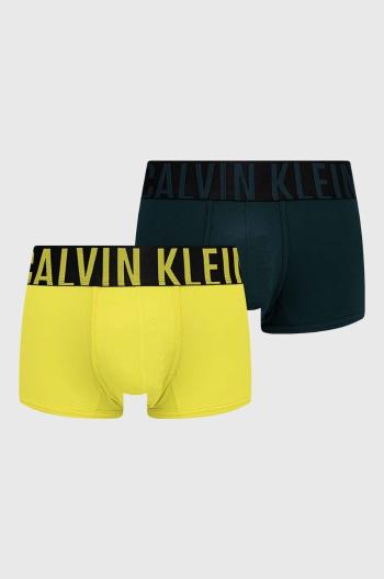 Boxerky Calvin Klein Underwear 2-pak pánske, zelená farba