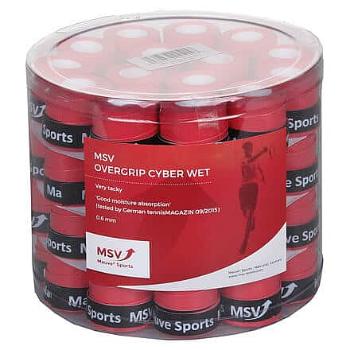 Cyber Wet overgrip omotávka tl. 0,6 mm červená Balení: 1 ks