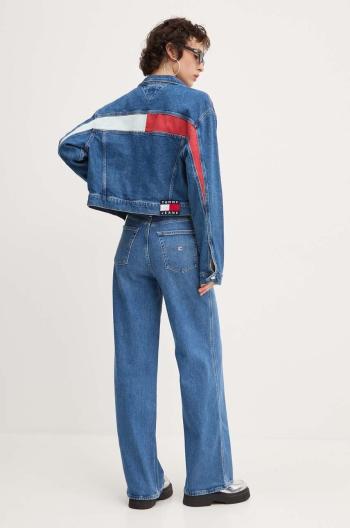 Rifľová bunda Tommy Jeans dámska, prechodná, DW0DW18207