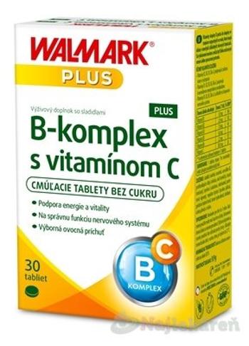 WALMARK B-komplex PLUS s vitamínom C 30 tabliet