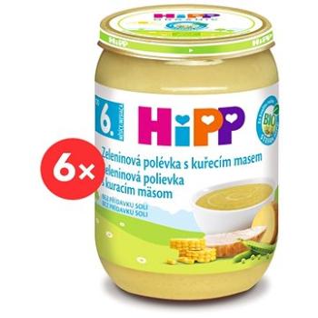 HiPP BIO Zeleninová polievka s kuracím mäsom – 6× 190 g (9062300413028)