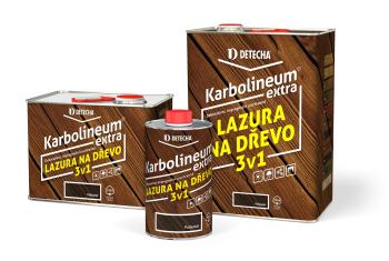 Karbolineum Extra 3v1 - olejová lazúra na drevo gaštan (karbolineum) 0,7 kg