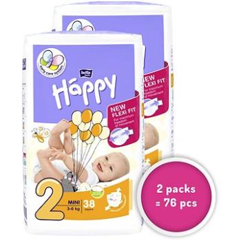 BELLA Baby Happy veľ. 2 Mini (2× 38 ks) (PLN142s2)