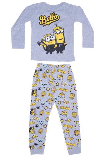 EPlus Chlapčenské pyžamo - Mimoni, sivé Veľkosť - deti: 128
