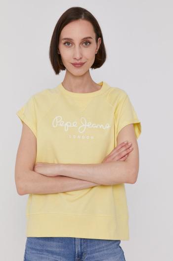 Tričko Pepe Jeans GALA dámske, žltá farba