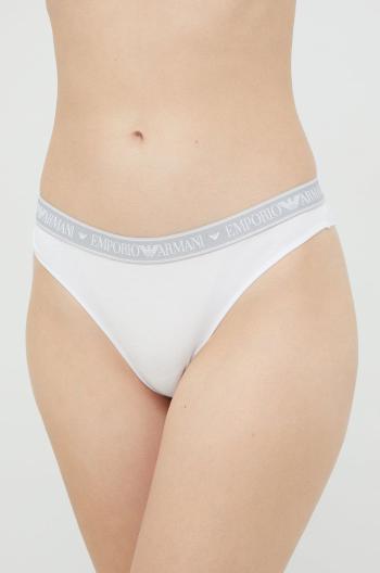 Brazílske nohavičky Emporio Armani Underwear biela farba,