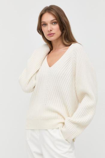 Vlnený sveter Ivy Oak dámsky, béžová farba, tenký,