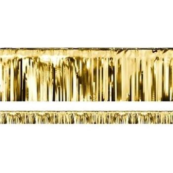 Párty záves – zlatý – gold – 18,5 × 400 cm (5902230728103)