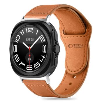 Tech-Protect Leatherfit remienok na Samsung Galaxy Watch Ultra 47mm, brown