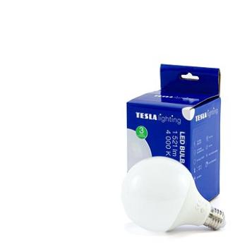 Tesla – LED žiarovka GLOBE G95 E27, 15 W, 230 V, 1 521 lm, 25 000 hod, 4 000 K denná biela, 270st (GL271540-8)