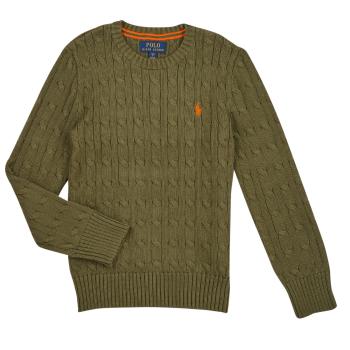 Polo Ralph Lauren  LS CABLE CN-TOPS-SWEATER  Svetre Kaki