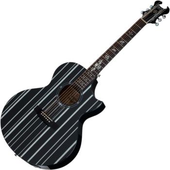 Schecter Synyster Gates Gloss Black Elektroakustická gitara Jumbo