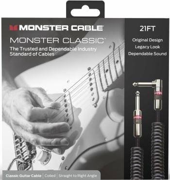 Monster Cable Prolink Classic 21FT Coiled Instrument Cable Čierna 6,5 m Zalomený-Rovný