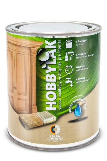 HOBBYLAK - Interiérový lak na drevo 5 L bezfarebný pololesklý