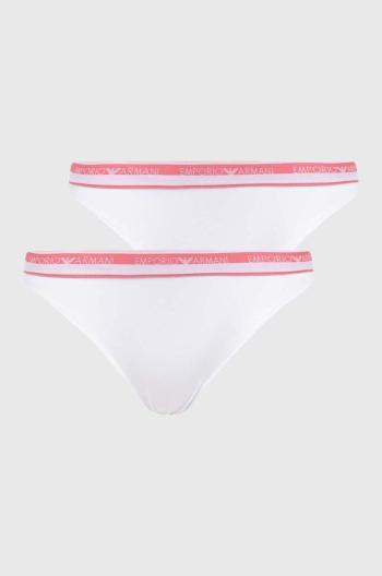 Nohavičky Emporio Armani Underwear 2-pak biela farba, 163334 4R227