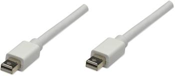 Manhattan Mini-DisplayPort prepojovací kábel #####Mini DisplayPort Stecker, #####Mini DisplayPort Stecker 1.00 m biela 3