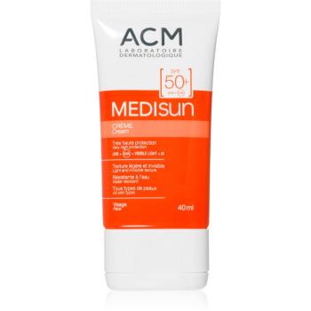 ACM Medisun vodeodolný opaľovací krém na tvár SPF 50+ 40 ml