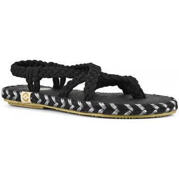 Nalho  Sandále BLK VIDYA SANDAL WITH CROCHET UPPER  Čierna