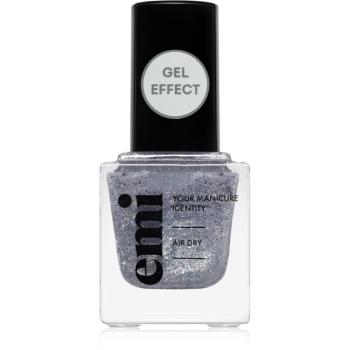 emi E.MiLac Gel Effect Ultra Strong lak na nechty s gélovým efektom bez použitia UV/LED lampy odtieň Serpentin #134 9 ml