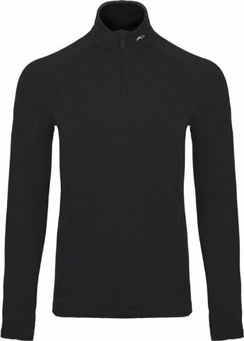 Kjus Mens Trace Midlayer Half Zip Black 48 Sveter