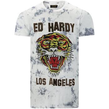 Ed Hardy  Tričká s krátkym rukávom Los tigre t-shirt white  Biela